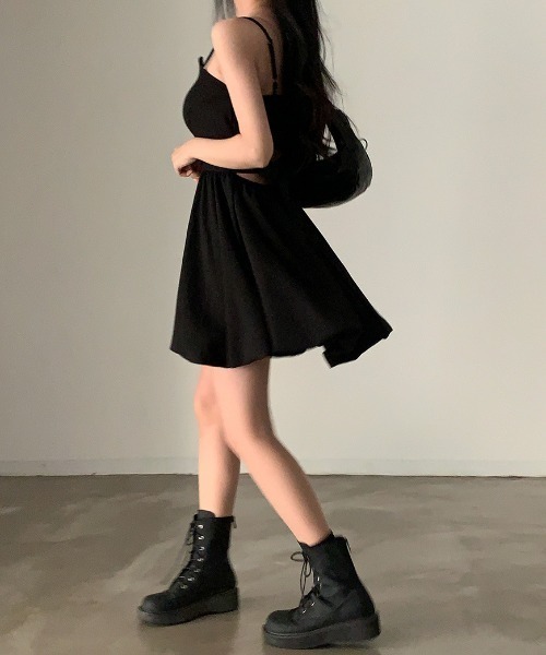 Mejoul(メジュール)の「バックリボンバルーンシルエットキャミソールミニワンピース(ワンピース・レディース・ホワイト/ブラック・F)」の19枚目の写真