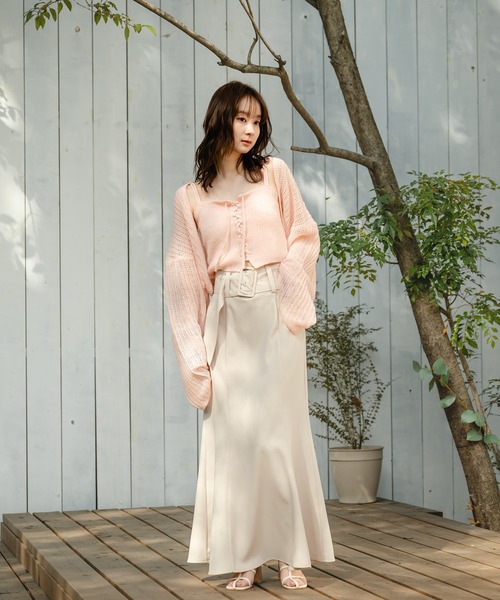 OneMall provides Zozotown products: sheer knit ensemble