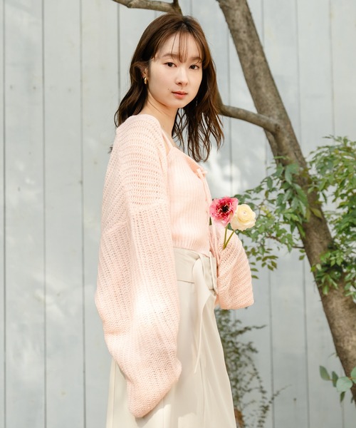 シャギーニットアンサンブル　mideal mideal（マイディール）の「shaggy knit ensemble / シャギーニット