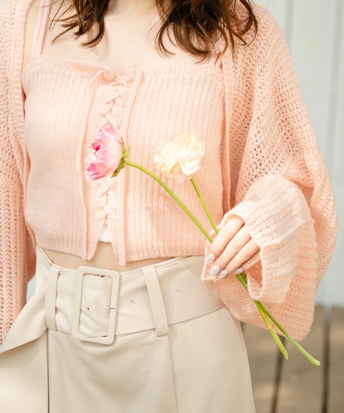 OneMall provides Zozotown products: sheer knit ensemble