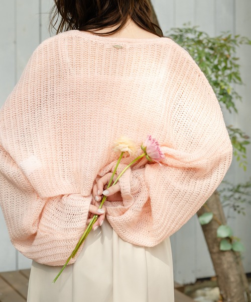 mideal(マイディール)の「sheer knit ensemble / シアーニットアンサンブル(アンサンブル・レディース・ブルー/イエロー/ピンク・FREE)」の6枚目の写真