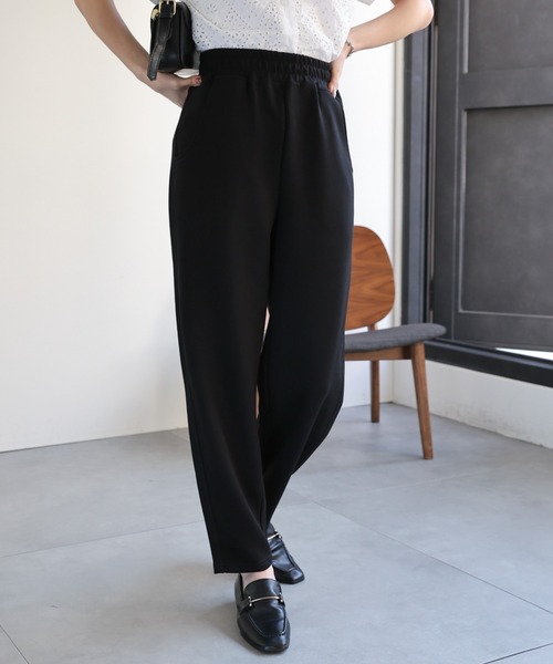 CREARE -LINO-(クレアーレリノ)の「〈レディース商品〉スウェットテーパードパンツ(スウェットパンツ・レディース・チャコールグレー/グレー/オフホワイト/カーキ/ブラック・FREE)」の14枚目の写真
