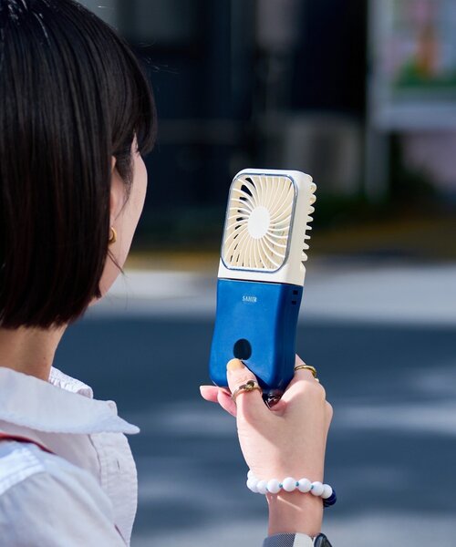 BIRTHDAY BAR（バースデイバー）の「【SAHIR サヒール】5way Multi handy fan（生活家電・レディース・アイボリー/グリーン/オレンジ/ブルー系その他・0）」の2枚目の写真