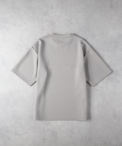 BACK NUMBER（バックナンバー）の「BACK NUMBER(バックナンバー)【メンズ】2段切替Ｔシャツ（Tシャツ/カットソー・メンズ・ベージュ/ネイビー/グレー・L/XL/M）」の8枚目の写真