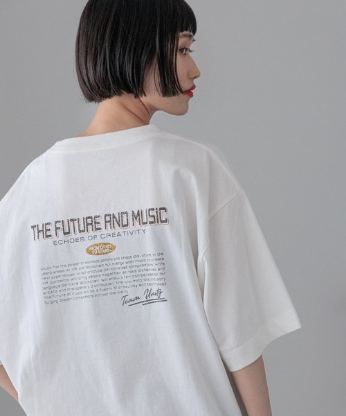 LOWRYS FARM（ローリーズファーム）の「ＵＳＥＤバンＴＳＳ　 327857（Tシャツ/カットソー・レディース・グレー/チャコールグレー/ホワイト/ピンク・FREE）」の11枚目の写真