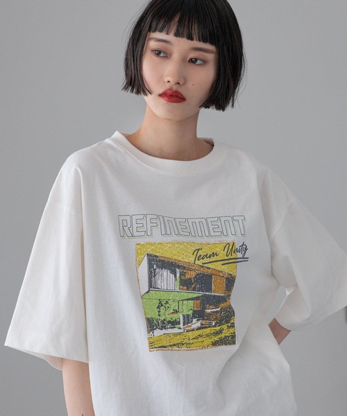 LOWRYS FARM（ローリーズファーム）の「ＵＳＥＤバンＴＳＳ　 327857（Tシャツ/カットソー・レディース・グレー/チャコールグレー/ホワイト/ピンク・FREE）」の17枚目の写真
