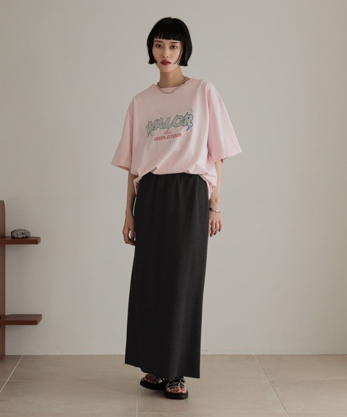 LOWRYS FARM（ローリーズファーム）の「ＵＳＥＤバンＴＳＳ　 327857（Tシャツ/カットソー・レディース・グレー/チャコールグレー/ホワイト/ピンク・FREE）」の18枚目の写真