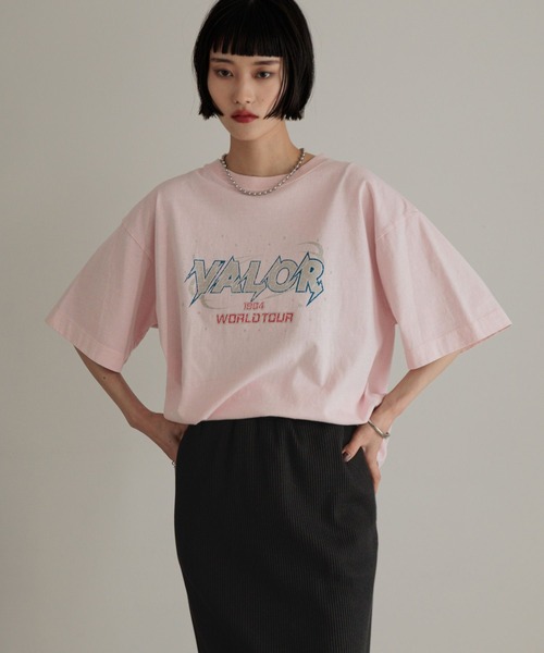 LOWRYS FARM（ローリーズファーム）の「ＵＳＥＤバンＴＳＳ　 327857（Tシャツ/カットソー・レディース・グレー/チャコールグレー/ホワイト/ピンク・FREE）」の20枚目の写真