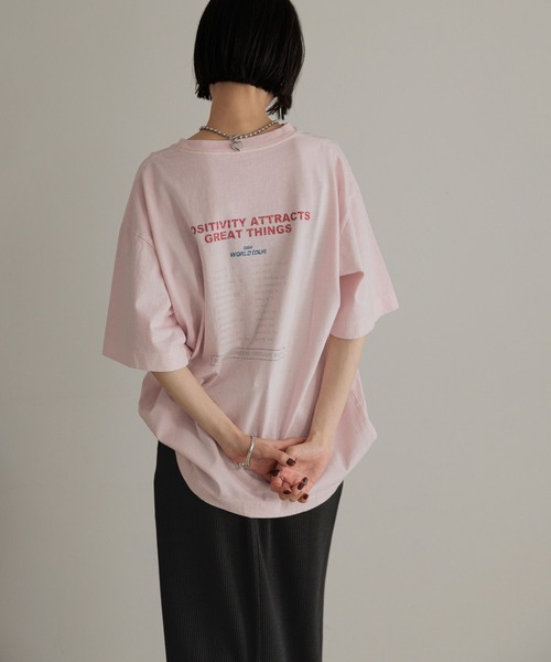 LOWRYS FARM（ローリーズファーム）の「ＵＳＥＤバンＴＳＳ　 327857（Tシャツ/カットソー・レディース・グレー/チャコールグレー/ホワイト/ピンク・FREE）」の22枚目の写真