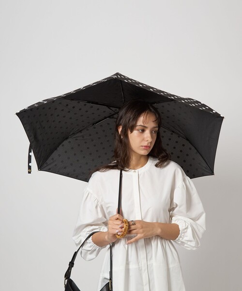 【Traditional Weatherwear】ドット柄 折りたたみ晴雨兼用傘 セール】＜Traditional Weatherwear＞ミニドットアンブレラ