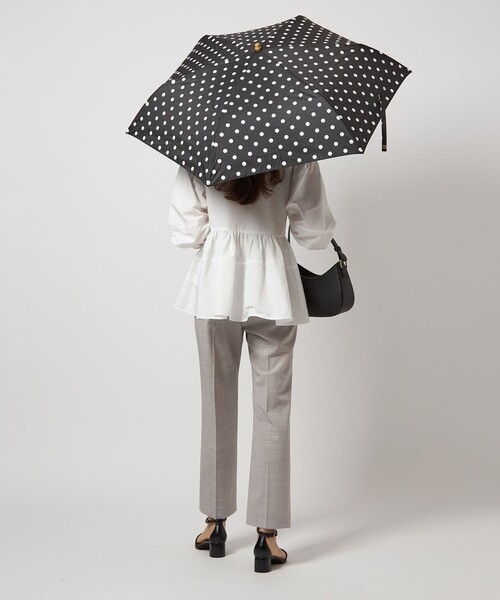 ✨美品　トラディショナルウェザー　晴雨兼用折り畳み傘　ドット柄　UV加工 セール】＜Traditional Weatherwear＞ミニドットアンブレラ