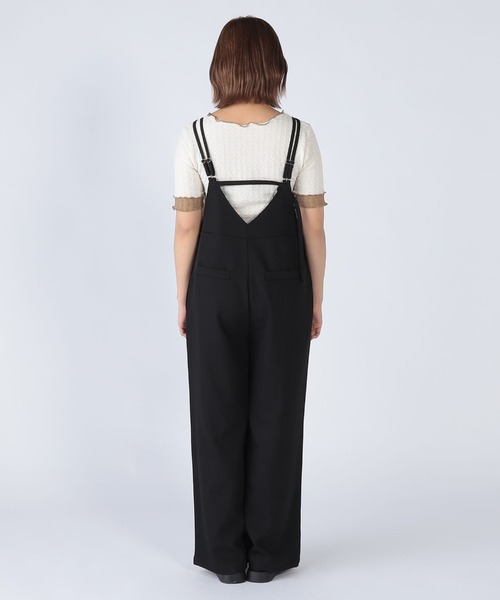 CECIL McBEE(セシルマクビー)の「ダブルストラップサロペット(サロペット/オーバーオール・レディース・アイボリー/ブラック/チャコールグレー・MEDIUM)」の11枚目の写真