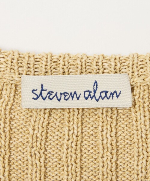 ニット セーター 「Steven Alan」リブ ノースリーブ ニット レディース STEVEN ALAN ニット セーター 「Steven Alan」リブ ノースリーブ