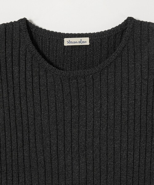 Steven Alan（スティーブンアラン）の「＜Steven Alan＞リブ ノースリーブ ニット（ニット/セーター・レディース・ベージュ/ブラック・FREE）」の12枚目の写真