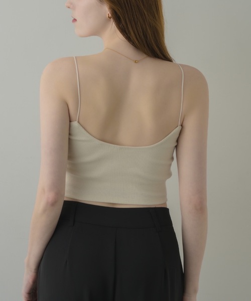 muku（ムク）の「SHORT CAMISOLE/in bra（キャミソール・レディース・アイボリー/ホワイト/ブラック・FREE）」の9枚目の写真