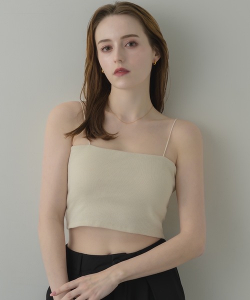 muku（ムク）の「SHORT CAMISOLE/in bra（キャミソール・レディース・アイボリー/ホワイト/ブラック・FREE）」の7枚目の写真