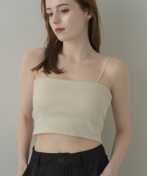 muku（ムク）の「SHORT CAMISOLE/in bra（キャミソール・レディース・アイボリー/ホワイト/ブラック・FREE）」の5枚目の写真