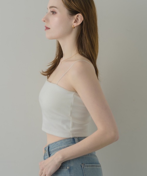 muku（ムク）の「SHORT CAMISOLE/in bra（キャミソール・レディース・アイボリー/ホワイト/ブラック・FREE）」の15枚目の写真