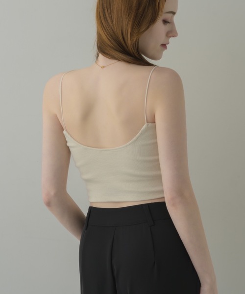 muku（ムク）の「SHORT CAMISOLE/in bra（キャミソール・レディース・アイボリー/ホワイト/ブラック・FREE）」の11枚目の写真