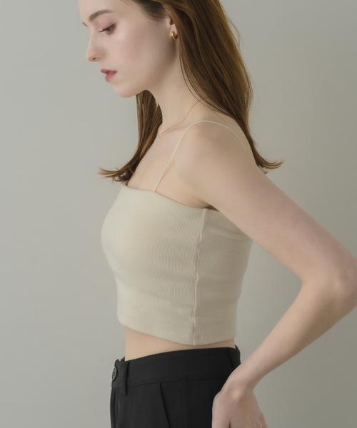 muku（ムク）の「SHORT CAMISOLE/in bra（キャミソール・レディース・アイボリー/ホワイト/ブラック・FREE）」の10枚目の写真