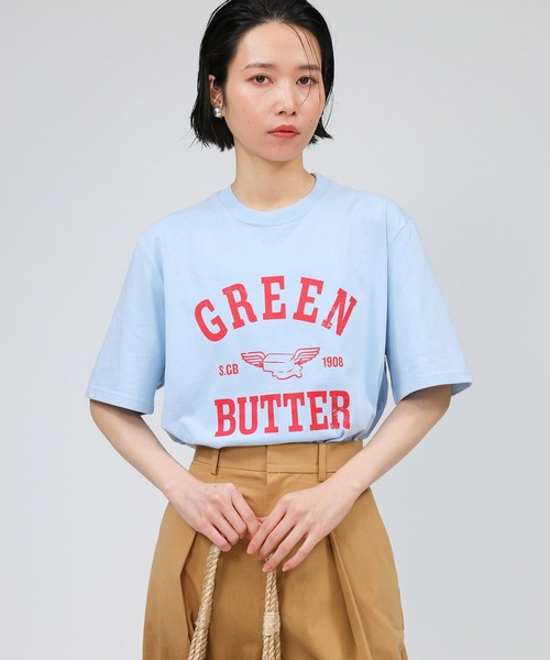 【GREEN BUTTER】Butter Wing Tee 韓国 ロゴ Tシャツ★韓国商品 GREEN BUTTER】Wing Tee（Tシャツ/カットソー）｜GREEN BUTTER