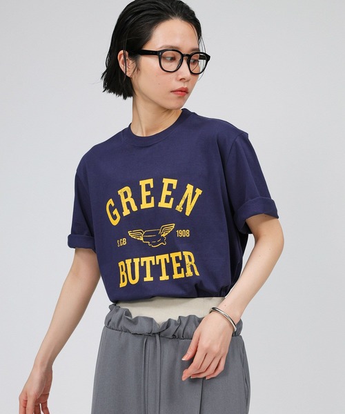 Tシャツ・カットソー [GREEN BUTTER] Butter Wing Tee : 5color ☆GREENBUTTER☆BUTTER WING TEE (GREEN BUTTER/Tシャツ