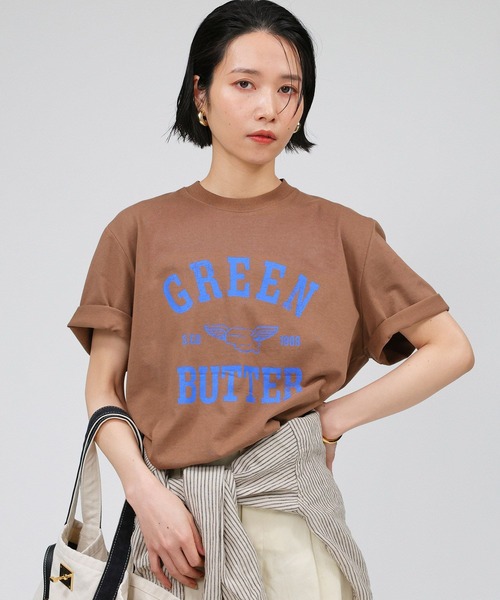 【GREEN BUTTER】Butter Wing Tee 韓国 ロゴ Tシャツ★韓国商品 GREEN BUTTER】Wing Tee（Tシャツ/カットソー）｜GREEN BUTTER