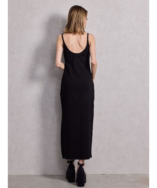 GYDA（ジェイダ）の「SIDE スリットテレコキャミロングワンピース（ワンピース・レディース・ブラック/ベージュ/ライトグレー・FREE）」の9枚目の写真