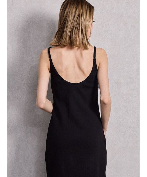 GYDA（ジェイダ）の「SIDE スリットテレコキャミロングワンピース（ワンピース・レディース・ブラック/ベージュ/ライトグレー・FREE）」の11枚目の写真