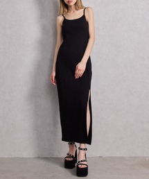 GYDA | SIDE スリットテレコキャミロングワンピース(ワンピース)