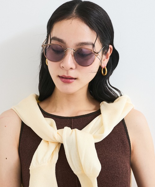 VIS（ビス）の「カラーファッショングラス（サングラス・レディース・ベージュ系その他2/ブラウン系その他2/ブラック系その他・FREE）」の3枚目の写真