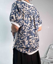 ●裾マルっと サイドボタンリブ半袖プルオーバー