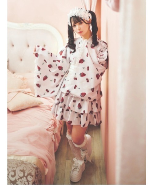 Ank Rouge cherry berry princess 浴衣ワンピース cherry berry princess 浴衣ワンピース - Ank Rouge(アン