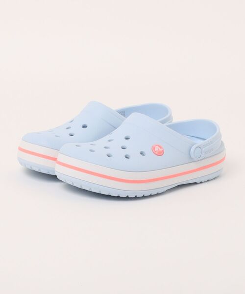 crocs(クロックス)の「CROCBAND(サンダル・レディース・ライトピンク/スカイブルー系/ピンク系1・24.0cm/23.0cm)」の1枚目の写真