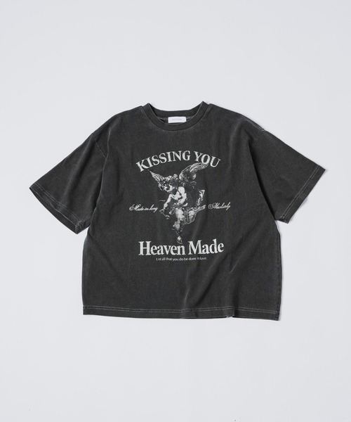 INTER FACTORY（インターファクトリー）の「Killin' me good - AngelグラフィックプリントT made in INTER FACTORY【ユニセックス】（Tシャツ/カットソー・レディース・オフホワイト/スミクロ・MEDIUM/LARGE）」の20枚目の写真
