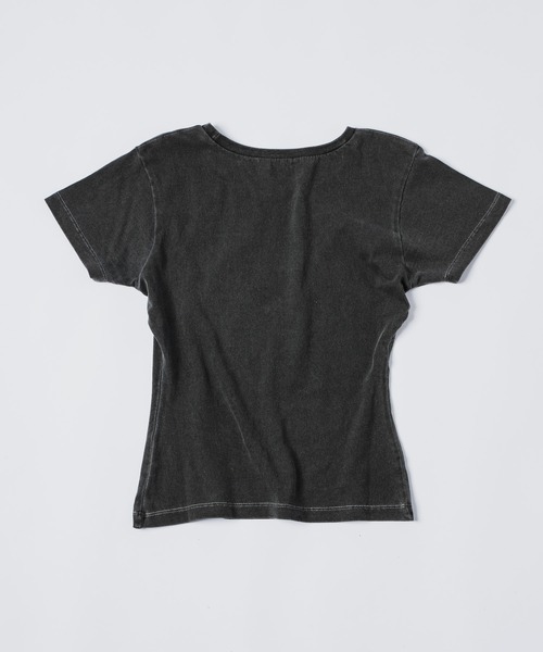 INTER FACTORY（インターファクトリー）の「Killin' me good - AngelグラフィックプリントT made in INTER FACTORY【ユニセックス】（Tシャツ/カットソー・レディース・オフホワイト/スミクロ・MEDIUM/LARGE）」の10枚目の写真