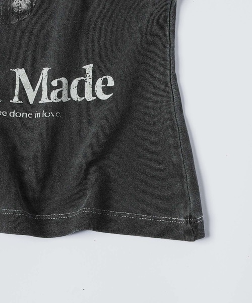 INTER FACTORY（インターファクトリー）の「Killin' me good - AngelグラフィックプリントT made in INTER FACTORY【ユニセックス】（Tシャツ/カットソー・レディース・オフホワイト/スミクロ・MEDIUM/LARGE）」の14枚目の写真
