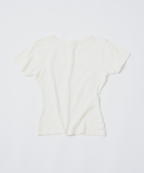 INTER FACTORY（インターファクトリー）の「Killin' me good - AngelグラフィックプリントT made in INTER FACTORY【ユニセックス】（Tシャツ/カットソー・レディース・オフホワイト/スミクロ・MEDIUM/LARGE）」の16枚目の写真