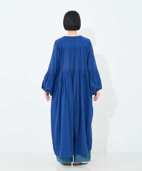 collex(コレックス)の「レース切替パフスリーブワンピース(ワンピース・レディース・ブラック/ブルー・フリー)」の14枚目の写真