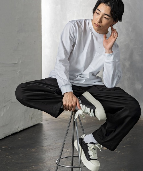 +CLOSET（プラスクローゼット）の「ファットシューレースレザースニーカー（スニーカー・メンズ・グレー/ブラック・24.0cm/23.5cm/27.5cm/26.5cm/25.5cm/24.5cm）」の11枚目の写真