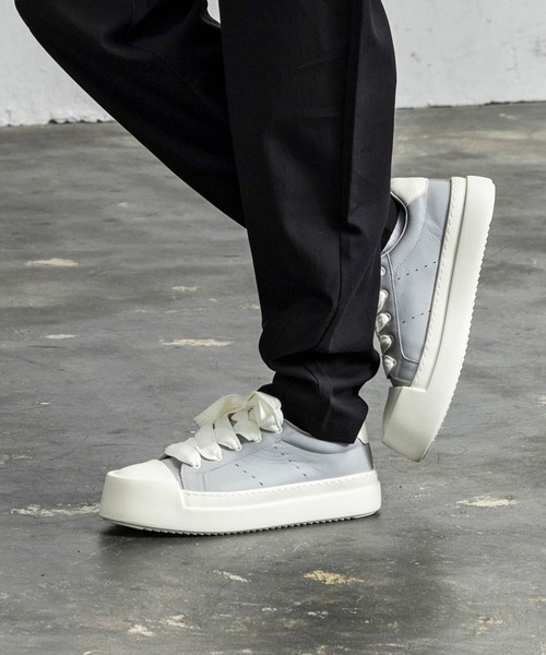Dsquared2 - BOXER SNEAKERS (シルバー) ロゴ レザースニーカー