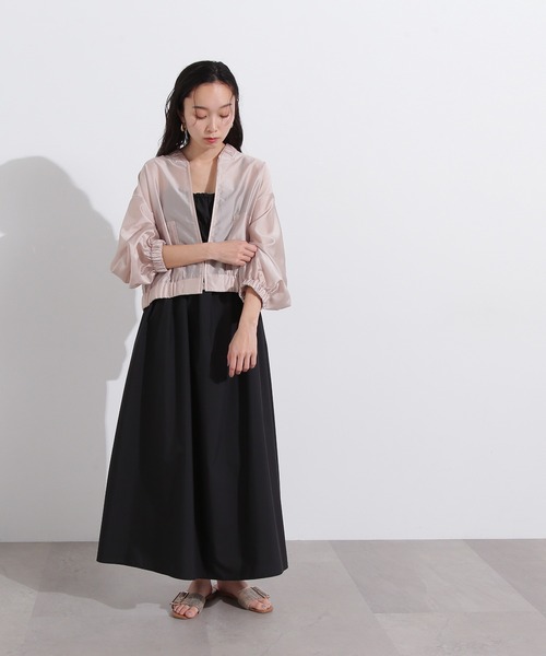 N.(N. Natural Beauty Basic)(エヌエヌナチュラルビューティーベーシック)の「【PS/低身長サイズ】バックオープンギャザーキャミワンピース(ワンピース・レディース・ブラック/ベージュ・MEDIUM/PS)」の14枚目の写真