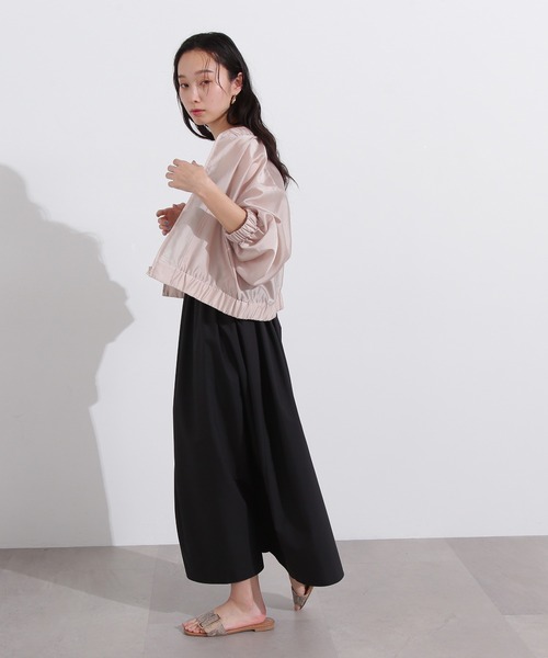 N.(N. Natural Beauty Basic)(エヌエヌナチュラルビューティーベーシック)の「【PS/低身長サイズ】バックオープンギャザーキャミワンピース(ワンピース・レディース・ブラック/ベージュ・MEDIUM/PS)」の15枚目の写真