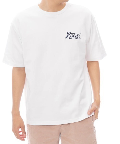 RVCA(ルーカ)の「【RVCA/ルーカ】25SS PEN SCRIPT SS/バックプリント半袖ロゴTシャツ(Tシャツ/カットソー・メンズ・ホワイト/ブラック・MEDIUM/LARGE)」の3枚目の写真