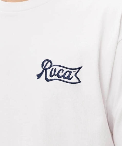 RVCA(ルーカ)の「【RVCA/ルーカ】25SS PEN SCRIPT SS/バックプリント半袖ロゴTシャツ(Tシャツ/カットソー・メンズ・ホワイト/ブラック・MEDIUM/LARGE)」の4枚目の写真
