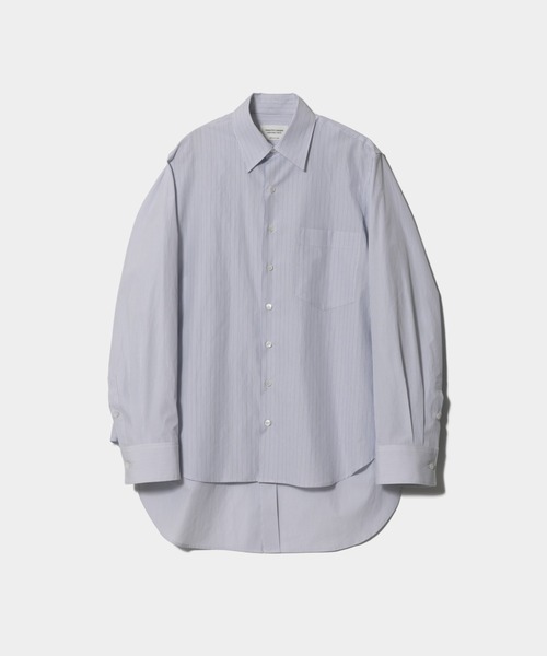 beautiful people（ビューティフルピープル）の「double-front        finx stripe shirt（シャツ/ブラウス・レディース・オフホワイト/ブルー・36/34）」の7枚目の写真