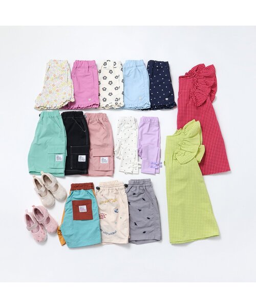 apres les cours（アプレレクール）の「【ジュニア対応】水陸両用カラーギンガムワンピース（ワンピース・キッズ・ライム/レッド・80/90/100/110/120/130/140）」の17枚目の写真