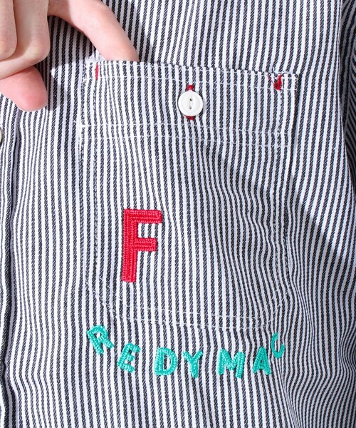 FREDY MAC(フレディーマック)の「【FREDYMAC/フレディマック】ヒッコリーシャツ ショートスリーブ ストライプシャツ(シャツ/ブラウス・メンズ・ホワイト系その他4/ブルー系その他7・M/L)」の19枚目の写真