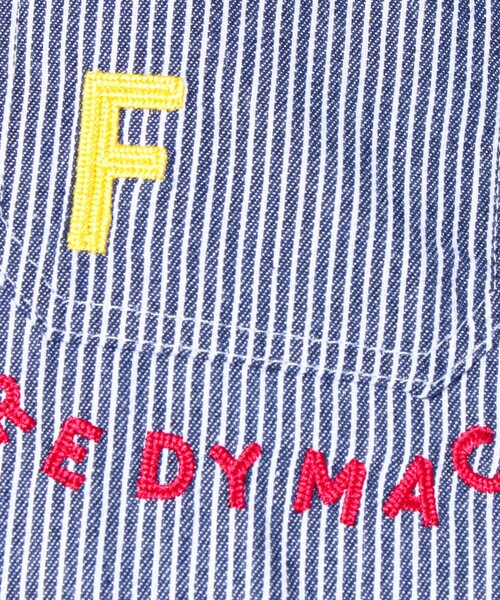 FREDY MAC(フレディーマック)の「【FREDYMAC/フレディマック】ヒッコリーシャツ ショートスリーブ ストライプシャツ(シャツ/ブラウス・メンズ・ホワイト系その他4/ブルー系その他7・M/L)」の8枚目の写真