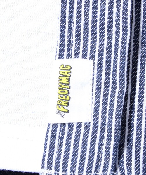 FREDY MAC(フレディーマック)の「【FREDYMAC/フレディマック】ヒッコリーシャツ ショートスリーブ ストライプシャツ(シャツ/ブラウス・メンズ・ホワイト系その他4/ブルー系その他7・M/L)」の7枚目の写真
